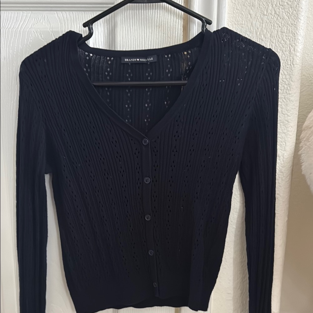 Brandy Melville Black Cardigan Sweater